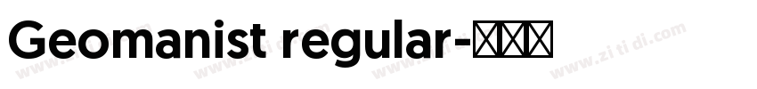 Geomanist regular字体转换